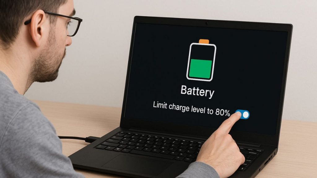 Giới hạn sạc laptop ở 80% Thói quen nhỏ, lợi ích lớn cho tuổi thọ pin-H3