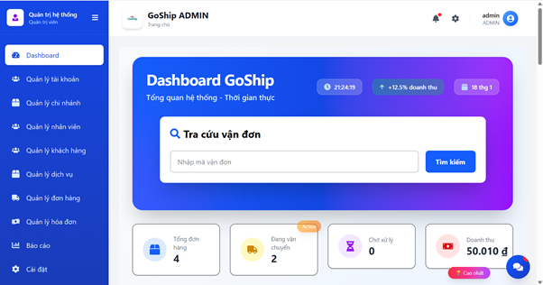 Số Hóa Ngành Giao Vận Cùng Đồ Án Courier Service Management System-H1